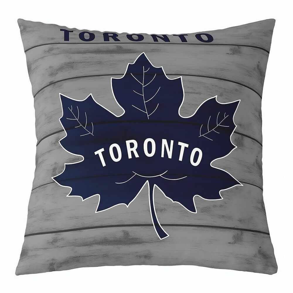 5739 Toronto Ice Hockey Throw Pillow Covers Set of 1 for Kids Boys Girls 18